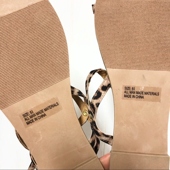 NWOT Lulu's Leopard Print Sandals - Picture 7 of 7